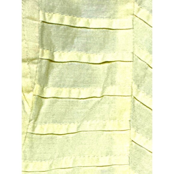 Chicos Yellow Textured Open Front Jacket Cotton Polyester Lining Lightweight 2 - Picture 11 of 11